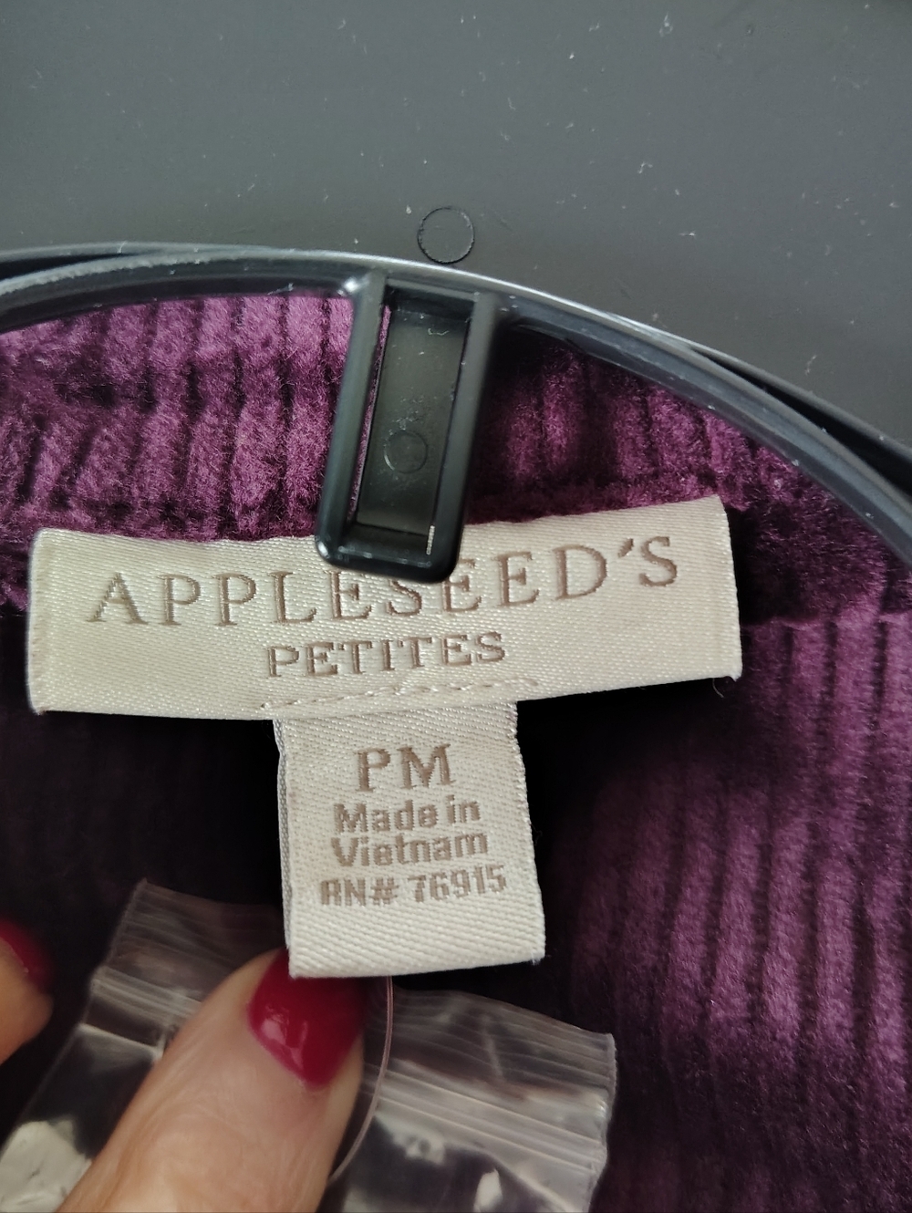Appleseed's Corduroy Button-Up Jacket in Deep Plum PM - Picture 2 of 12